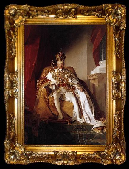 framed  Friedrich von Amerling Kaiser Franz I von osterreich, ta009-2